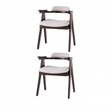 Комплект стульев обеденных OLAV светло-серый 2 шт.