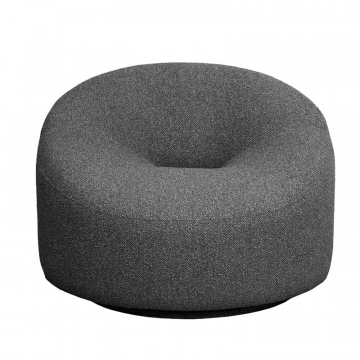 Кресло поворотное LUNA букле серый Flona SER 98*90*69см