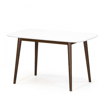 Обеденный стол Моника 2 М 1300. Венге.Эмаль белая. Гладкая столешница.