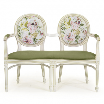 Кресло Луиз 2 двухместное, в ткани 1 категории