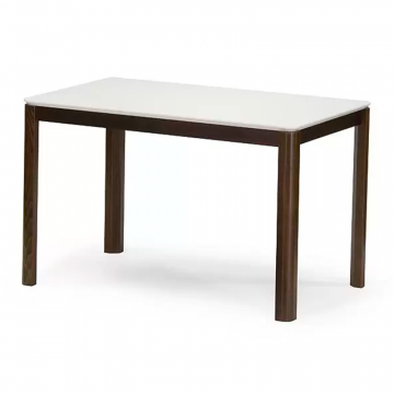 Обеденный стол Сэм 6 М 1200.Эмаль белая. Венге. Структурная столешница.