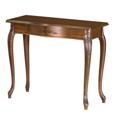 Стол приставка Консоль ПР 4.Итальянский орех. Гладкая столешница.