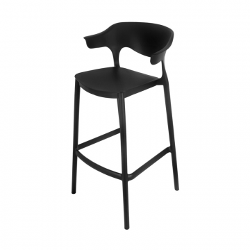 Стул полубарный Forma, чёрный