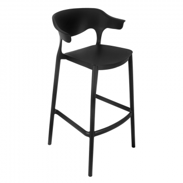 Стул полубарный Forma, чёрный