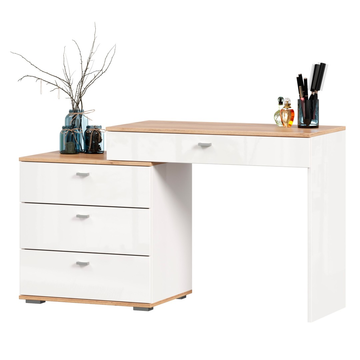 Стол туалетный комбинированный Фиджи (Дуб Золотой/Белый)