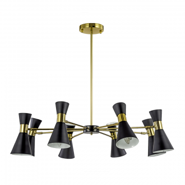 Люстра Elisium 8 black