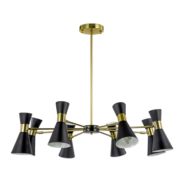 Люстра Elisium 8 black