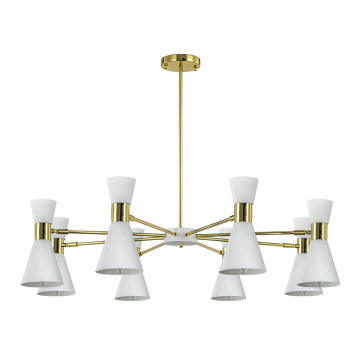 Люстра Elisium 8 white