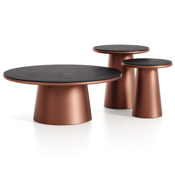 Журнальный стол Орбита-М, D=80, Шпон дуба