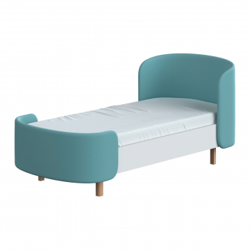 Кровать подростковая KIDI Soft размер М (бирюзовый)