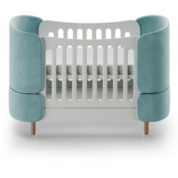Кроватка-трансформер KIDI Soft (бирюзовый)