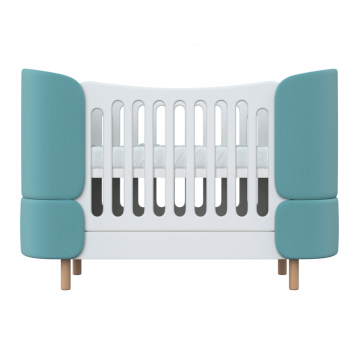 Кроватка-трансформер KIDI Soft (бирюзовый)