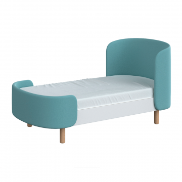 Кровать KIDI Soft для детей от 2 до 4 лет (бирюзовый)