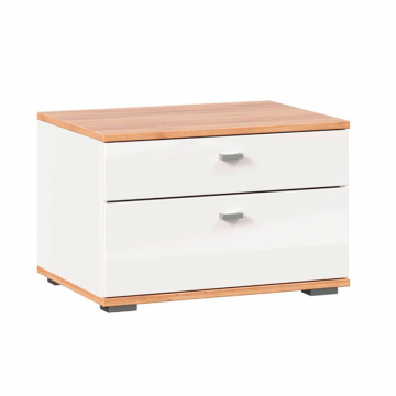 Тумба прикроватная Фиджи (Дуб Золотой/Белый)