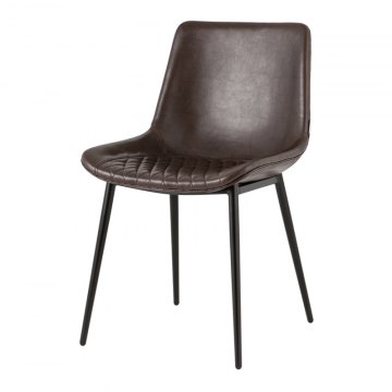 Стул Деймон экокожа коричневый