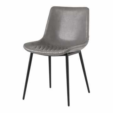 Стул Деймон экокожа серый