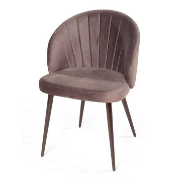 Стул Mont Blanc, бархат антрацит 14 / черный конус 18418