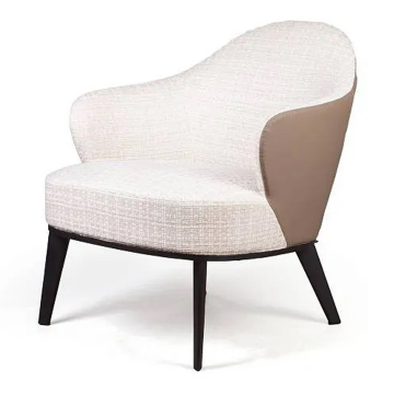 Лаунж кресло Leslie рогожка комби бежевый 2001000001361