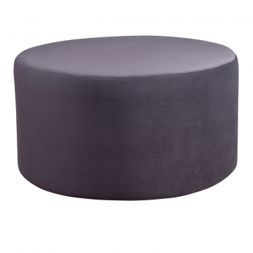Круглый серый пуф Luton