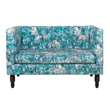 Зеленый диван Rose triangle (Двухместный)