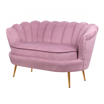Розовый диван Pearl double pink (Двухместный)