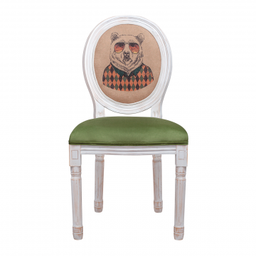 Стул Volker green bear Vell (Интерьерный)