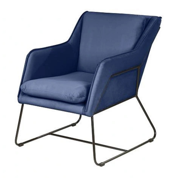 Кресло Alex, бархат синий 29 18678