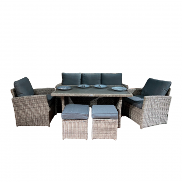 Комплект мебели ZOYA из искусственного ротанга (серый)