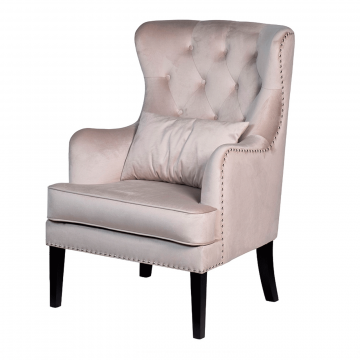 Кресло Rimini велюр св.серый Colton 030-SVBEG 74*84*104см с подушкой