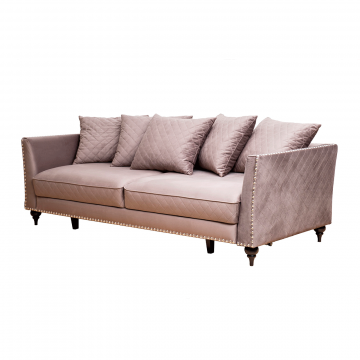 Диван Sorrento 230M трехм. раскл.,велюр сер.Colt017 230*101*86