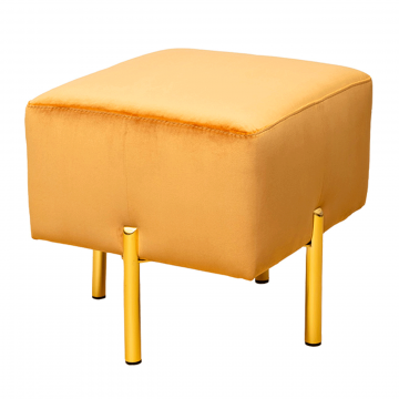 Пуф Mario вельвет оранжевый Velv ORANG 42*42*44см
