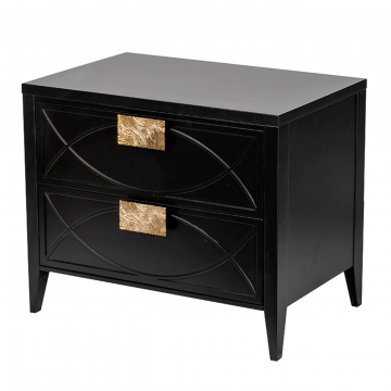Тумба прикроватная черная 60*50*40см