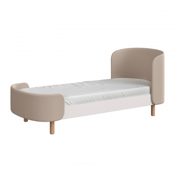Кровать KIDI Soft для детей от 3 до 7 лет (бежевый, экокожа)