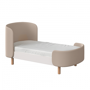 Кровать KIDI Soft для детей от 2 до 4 лет (бежевый, экокожа)