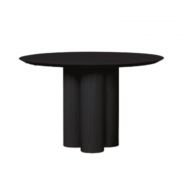 Стол обеденный круглый Sahara Desert арт. 001 цвет: Угольно черный дуб