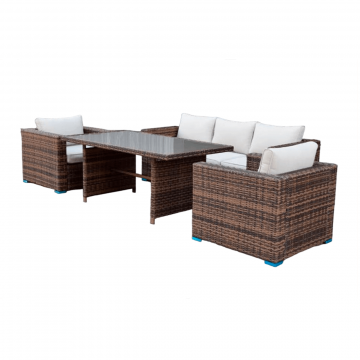 Комплект мебели KARL с обеденным столом (коричневый)