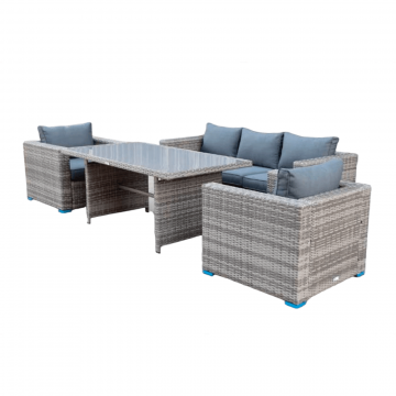 Комплект мебели KARL с обеденным столом (серый)