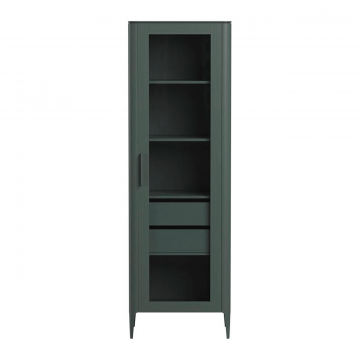 Витрина Type oak стеклянная высота 200 см R (темно-серый)