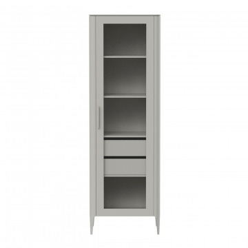 Витрина Type стеклянная высота 200 см R (серо-бежевый)