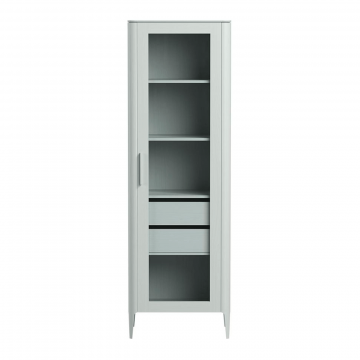 Витрина Type oak стеклянная высота 200 см R (светло-серый)