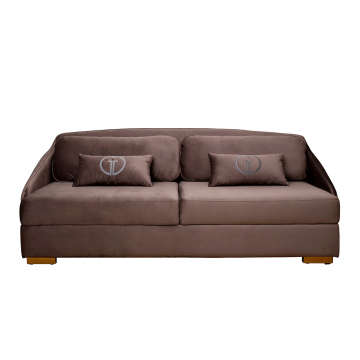 Диван Palazzo 240М трехм. раскладной серый Ром504+Ром504 240*105*95см