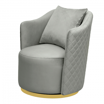 Кресло Verona вращающееся, велюр мятный Colt025-MINT/хром 70*77*80см