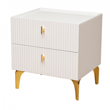 Тумбочка прикроватная Doria белая 55*45*55см