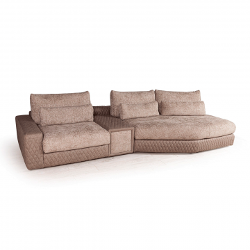 Aldo угловой модульный диван с терминальным углом и баром