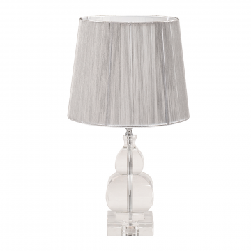 Лампа настольная (плафон серебряный) d26.5см, h.47см