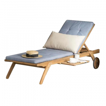 Шезлонг-лежак A37C Grey-Blue