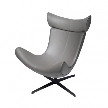 Кресло TORO серый, экокожа