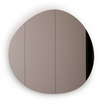 Криволинейное зеркало Crooked-2 цвета Серебро