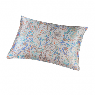 Наволочка 50х70 Утро в жемчужно-белом, шелк и сатин