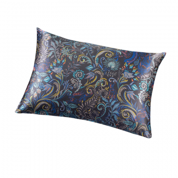 Наволочка 50х70 Утро в графитно-сером, шелк и сатин